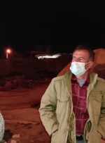 بازدید شبانه استاندار از چادرهای اسکان مردم زلزله زده شهر سی سخت